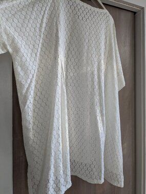 Malia Mills Cotton Lace Dress-Tunic-Coverup Size 8